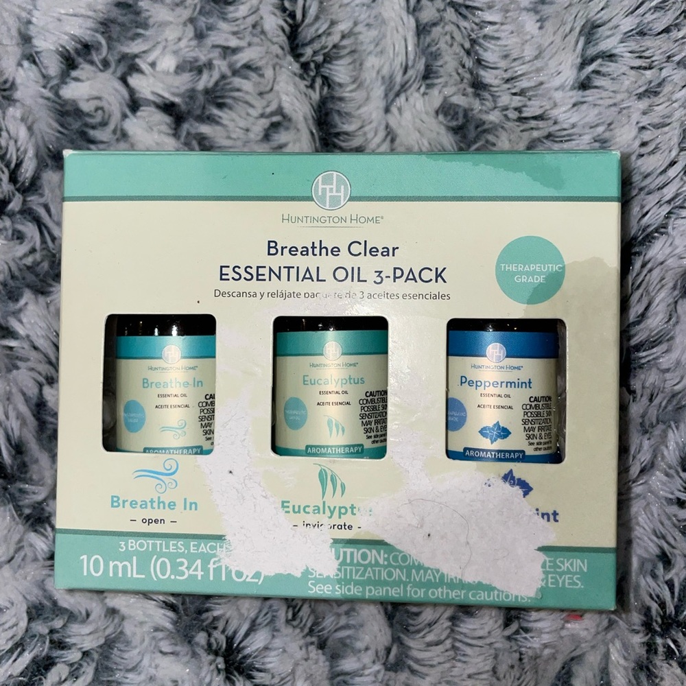 Breath clear essential oil 3-pack, never used before